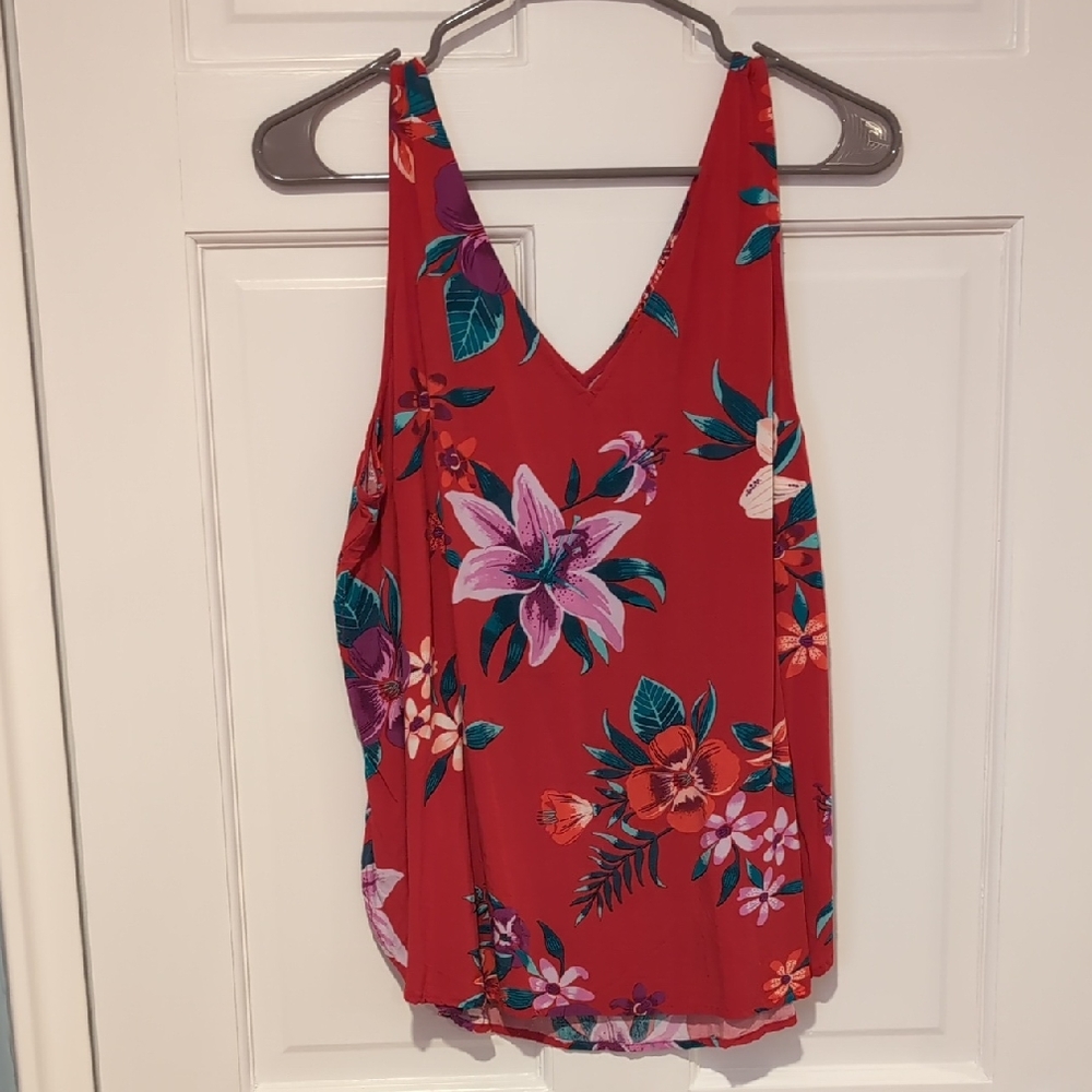 Old Navy Red Sleeveless Tank Top